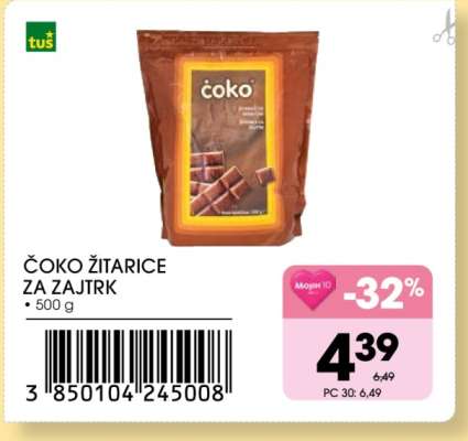 Čoko žitarice za zajtrk