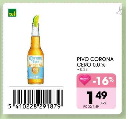 Pivo Corona Cero 0,0%