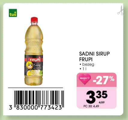 SADNI SIRUP FRUPI