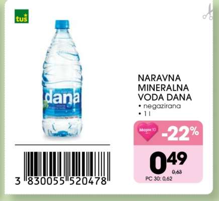 Naravna mineralna voda Dana