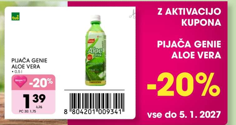 Pijača Genie Aloe Vera