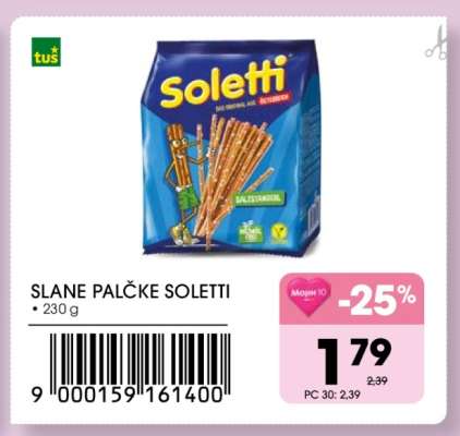 Slane palčke Soletti