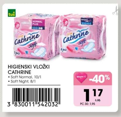 Higienski vložki Cathrine