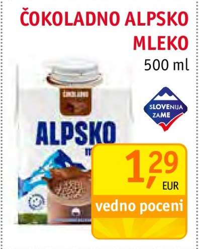 Čokoladno alpsko mleko