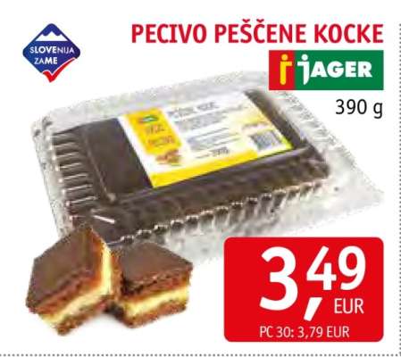 PECIVO PEŠČENE KOCKE