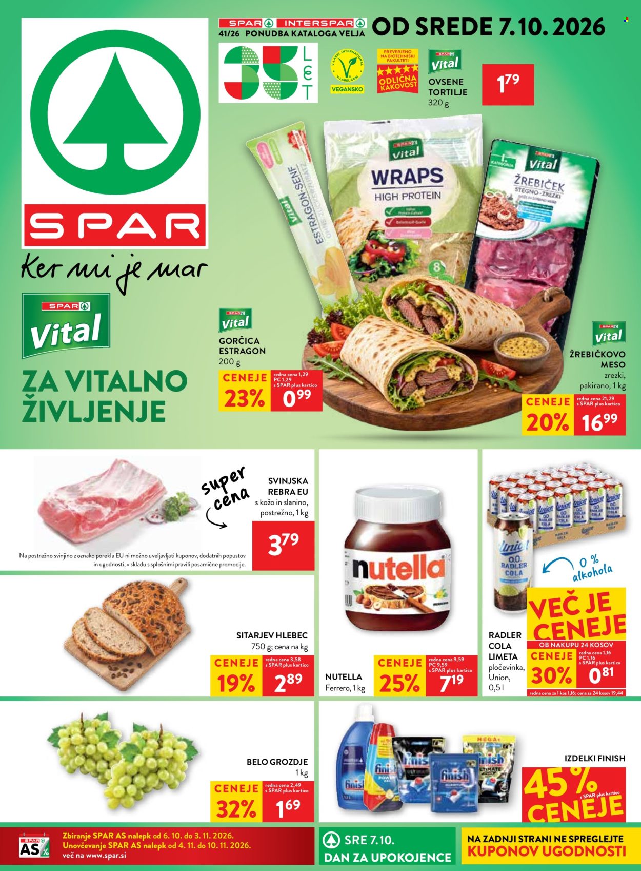 SPAR katalog - 7.10.2026 - 20.10.2026. Stran 1
