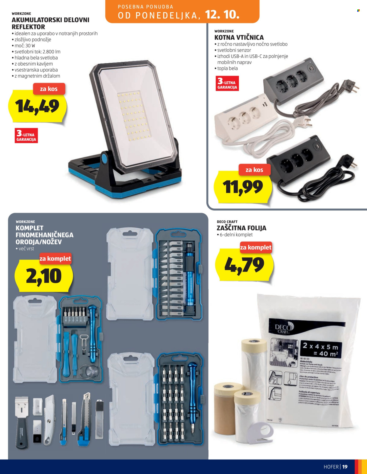 Hofer katalog - 7.10.2026 - 15.10.2026. Stran 19