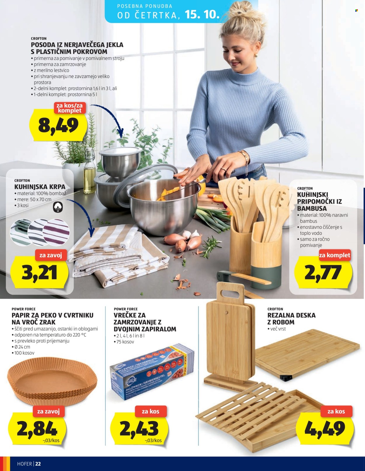 Hofer katalog - 7.10.2026 - 15.10.2026. Stran 22