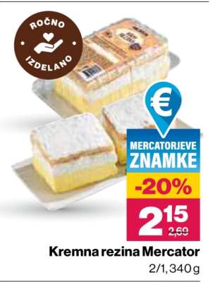 Kremna rezina Mercator