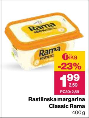 Rastlinska margarina Classic Rama