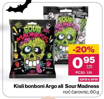 Kisli bonboni Argo ali Sour Madness