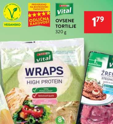 SPAR Vital Ovsene Tortilje