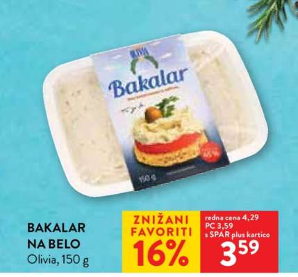 BAKALAR NA BELO Olivia, 150 g