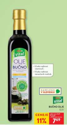 Bučno olje 0,5 l