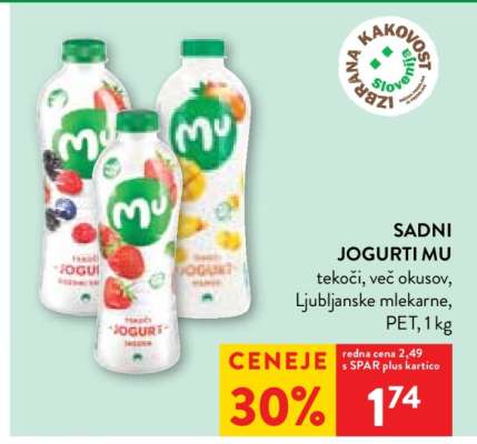 Sadni jogurti MU