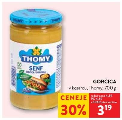 Gorčica v kozarcu Thomy, 700 g