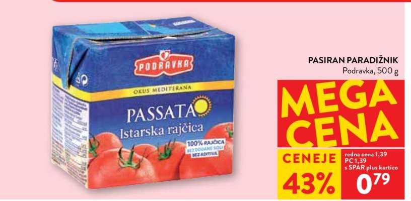 PASIRAN PARADIŽNIK Podravka, 500 g