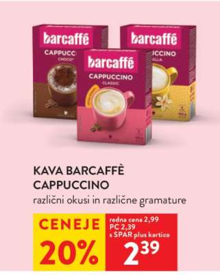 Kava Barcaffè Cappuccino
