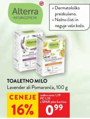 Alterra Toaletno milo