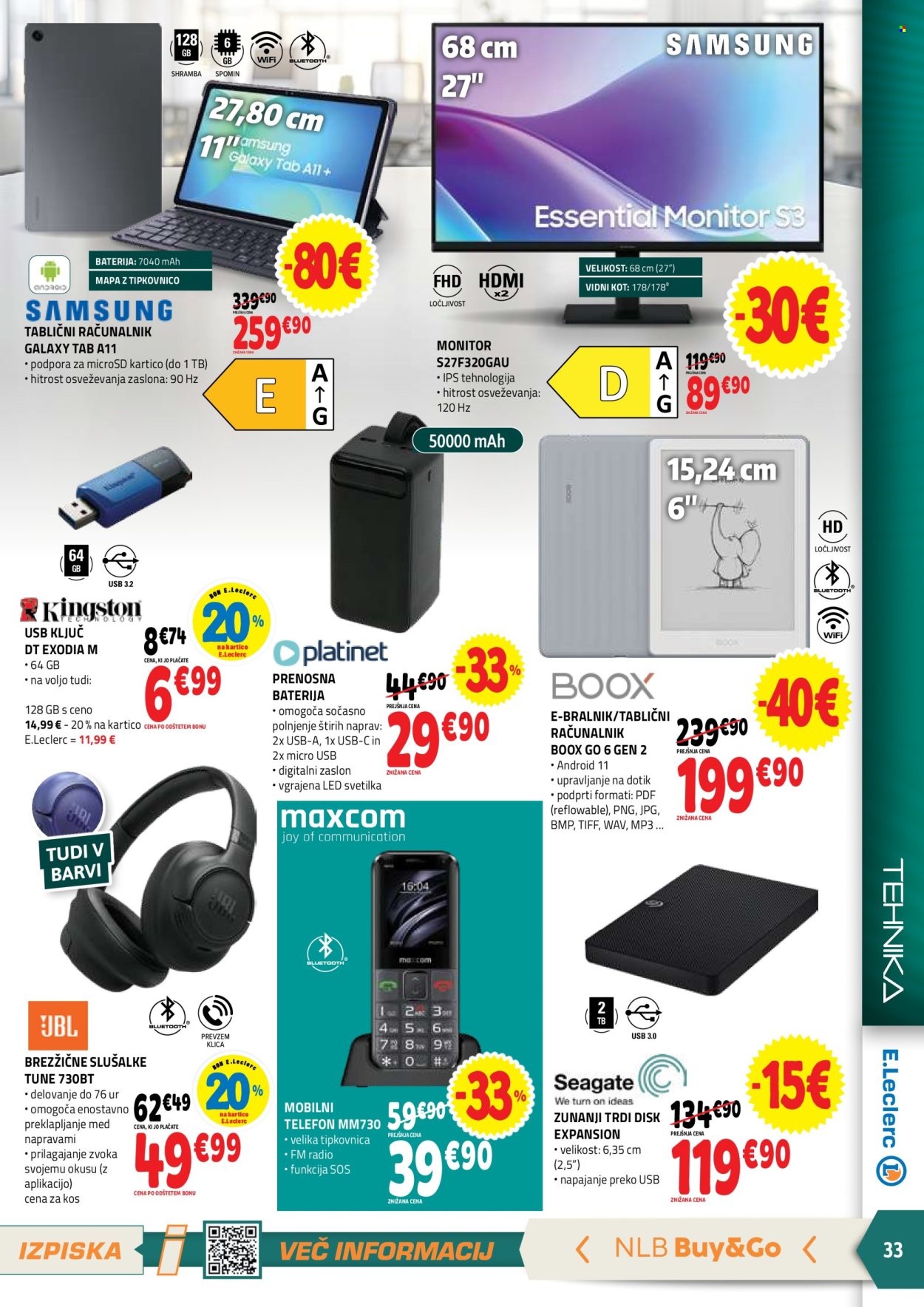 E.Leclerc katalog - 7.10.2026 - 17.10.2026. Stran 33