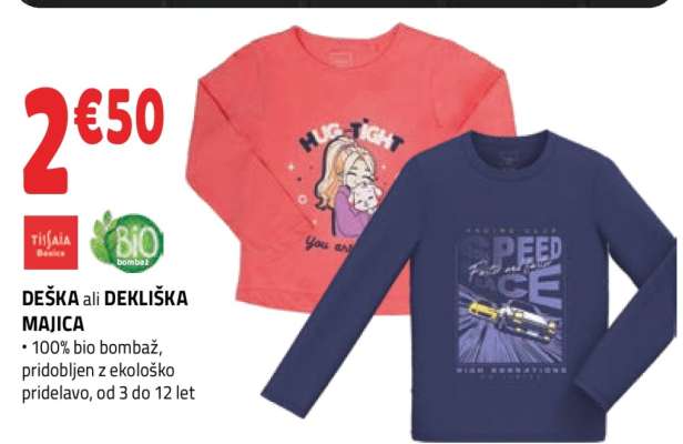 DEŠKA ali DEKLIŠKA MAJICA
