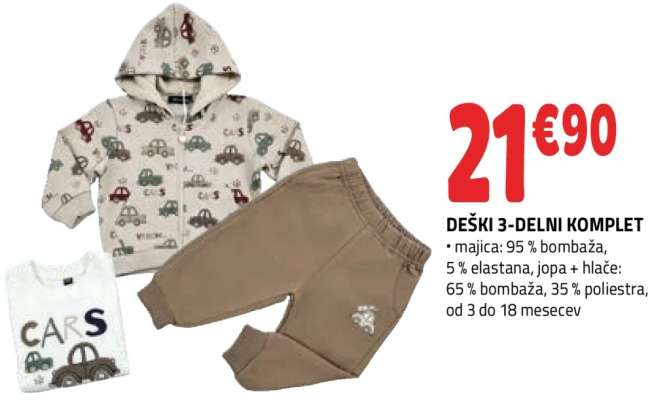 DEŠKI 3-DELNI KOMPLET