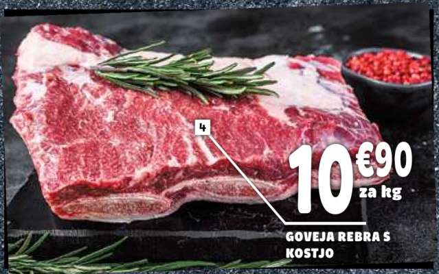 GOVEJA REBRA S KOSTJO