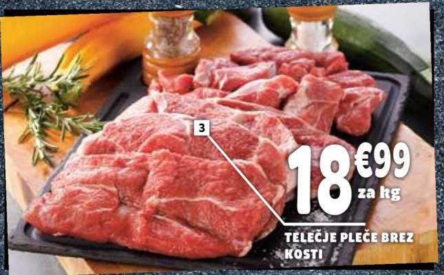 Telečje pleče brez kosti