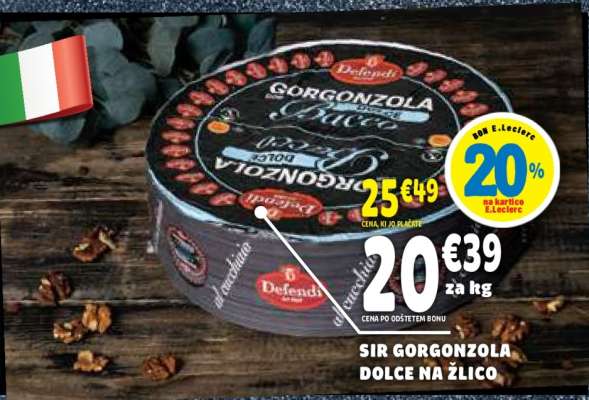 SIR GORGONZOLA DOLCE NA ŽLICO