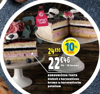 BOROVNIČEVA TORTA