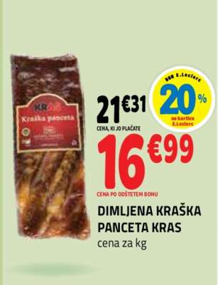 DIMLJENA KRAŠKA PANCETA KRAS