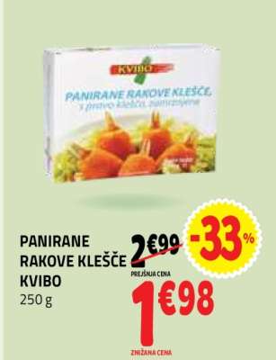 PANIRANE RAKOVE KLEŠČE KVIBO