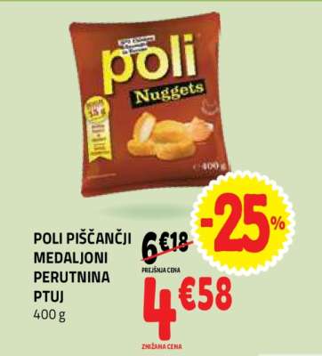POLI PIŠČANČJI MEDALJONI PERUTNINA PTUJ