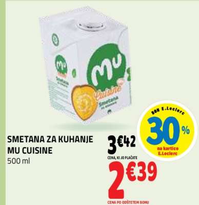 Smetana za kuhanje MU Cuisine
