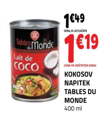 KOKOSOV NAPITEK TABLES DU MONDE