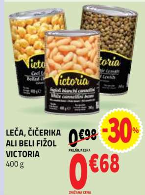 LEČA, ČIČERIKA ALI BELI FIŽOL VICTORIA