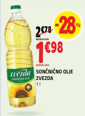 SONČNIČNO OLJE ZVEZDA