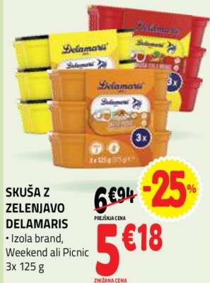 SKUŠA Z ZELENJAVO DELAMARIS