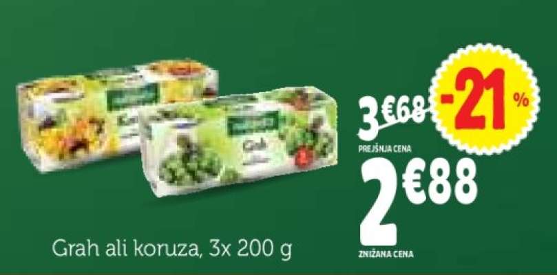Grah ali koruza, 3x 200 g