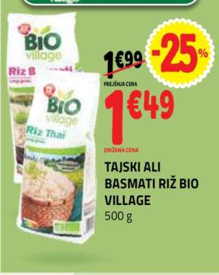 TAJSKI ALI BASMATI RIŽ BIO VILLAGE