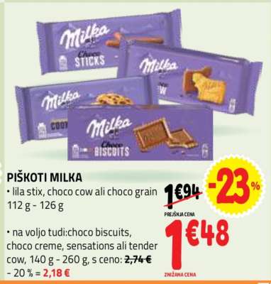 PIŠKOTI MILKA