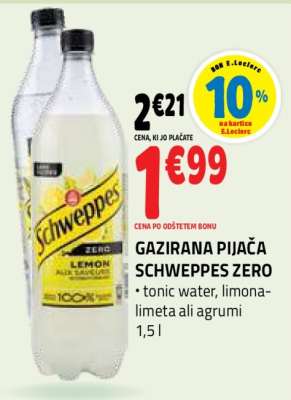 GAZIRANA PIJAČA SCHWEPPES ZERO