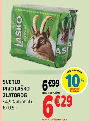 SVETLO PIVO LAŠKO ZLATOROG