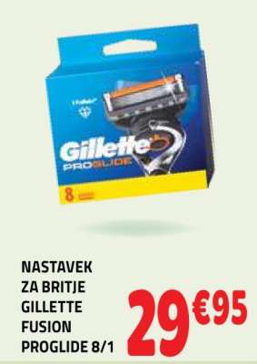 NASTAVEK ZA BRITJE GILLETTE FUSION PROGLIDE 8/1
