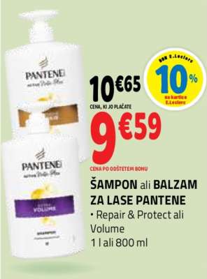 ŠAMPON ali BALZAM ZA LASE PANTENE