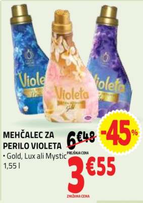 Mehčalec za perilo Violeta