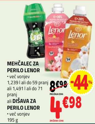 MEHČALEC ZA PERILO LENOR