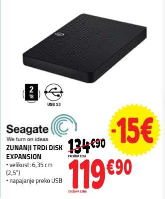 Seagate Zunanji Trdi Disk Expansion