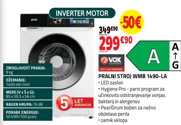 PRALNI STROJ WMB 1490-LA