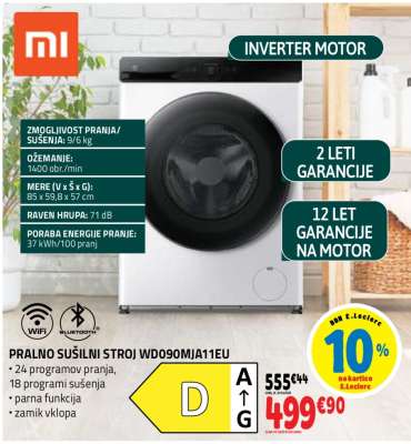 PRALNO SUŠILNI STROJ WD09MJA11EU